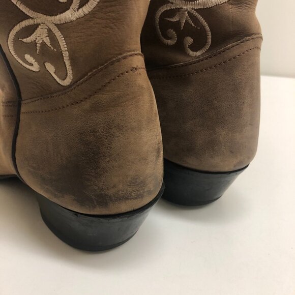 Tony Lama 11" Western Cowboy / Cowgirl Boot Embroidered Detail Women's Size 7.5 - Picture 12 of 12